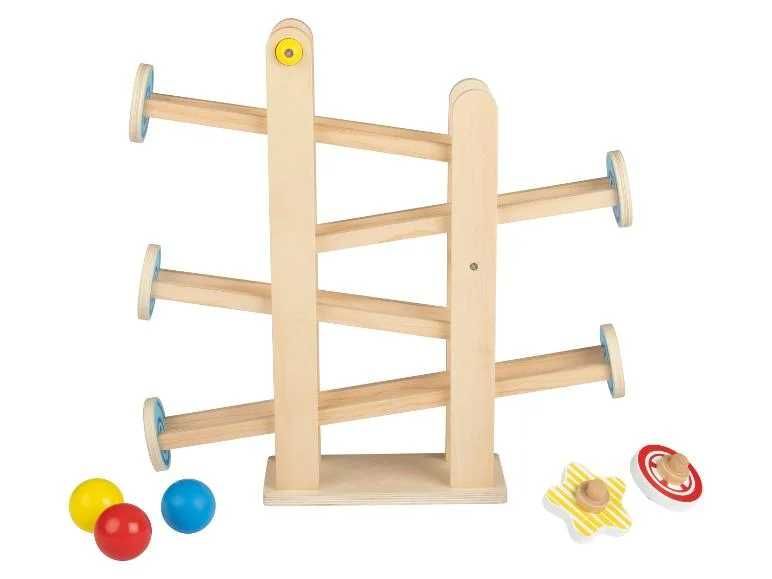 Pista mare lemn cu bile tip cascada marble PLAYTIVE