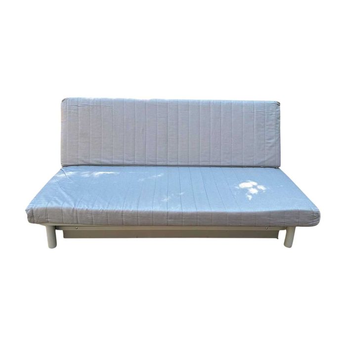 Canapea Extensibila cu cadru metalic si Lada; Pat cu Saltea 200x140 cm