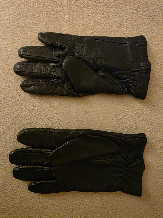 Mănuși piele negre dama