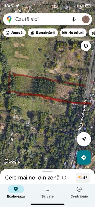 Vand teren in zona Filesti