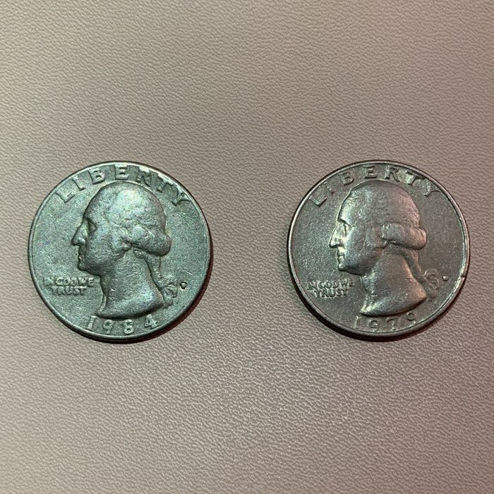 Монеты перевертыши Liberty quarter dollar