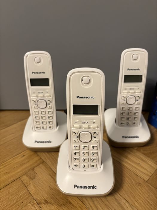 Telefon fix Panasonic kx-tg1611fx set 3 bucati