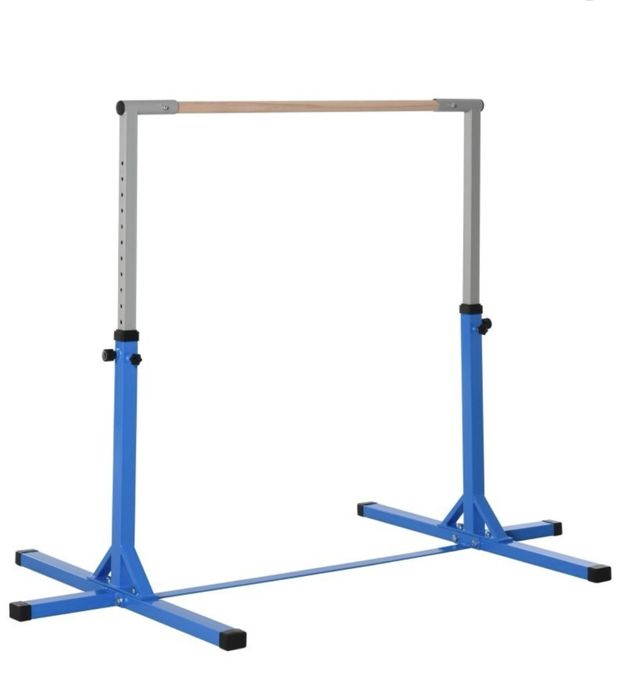 Bara gimnastica reglabila pentru copii,nou,albastru