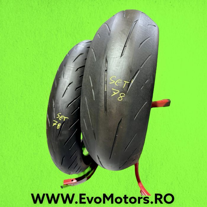 Set Anvelope Moto 120 70 17 si 190 55 17 Bridgestone S22 cauciuc set78