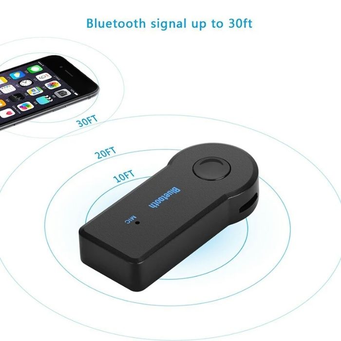 Нова версия Блутут 5.0 АУКС аудио адаптер Bluetooth 5.0 AUX adapter