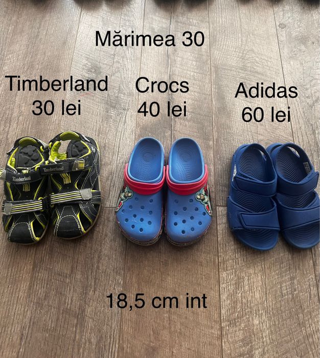 Incaltaminte copii marimi 29, 30, 31, 32, 33 Crocs, Adidas, Puma etc