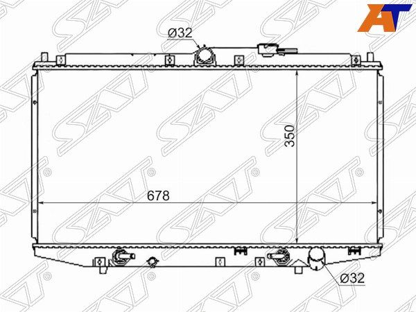 Радиатор Honda Accord