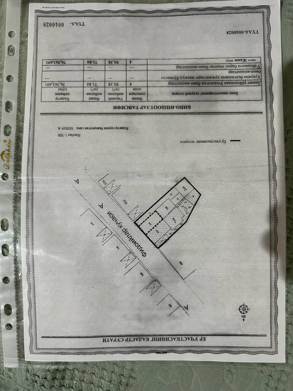 Срочно продаётся участок в Яшнабадском районе М Ашрафи