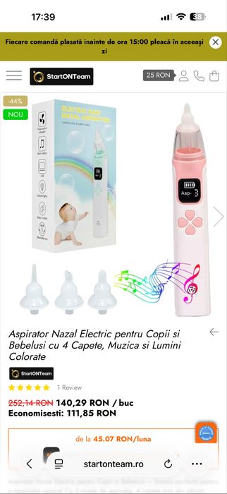 Aspirator nazal pentru copii