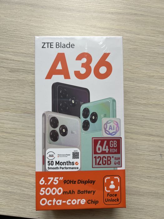 A36 ZTE blade 64 гигабайта