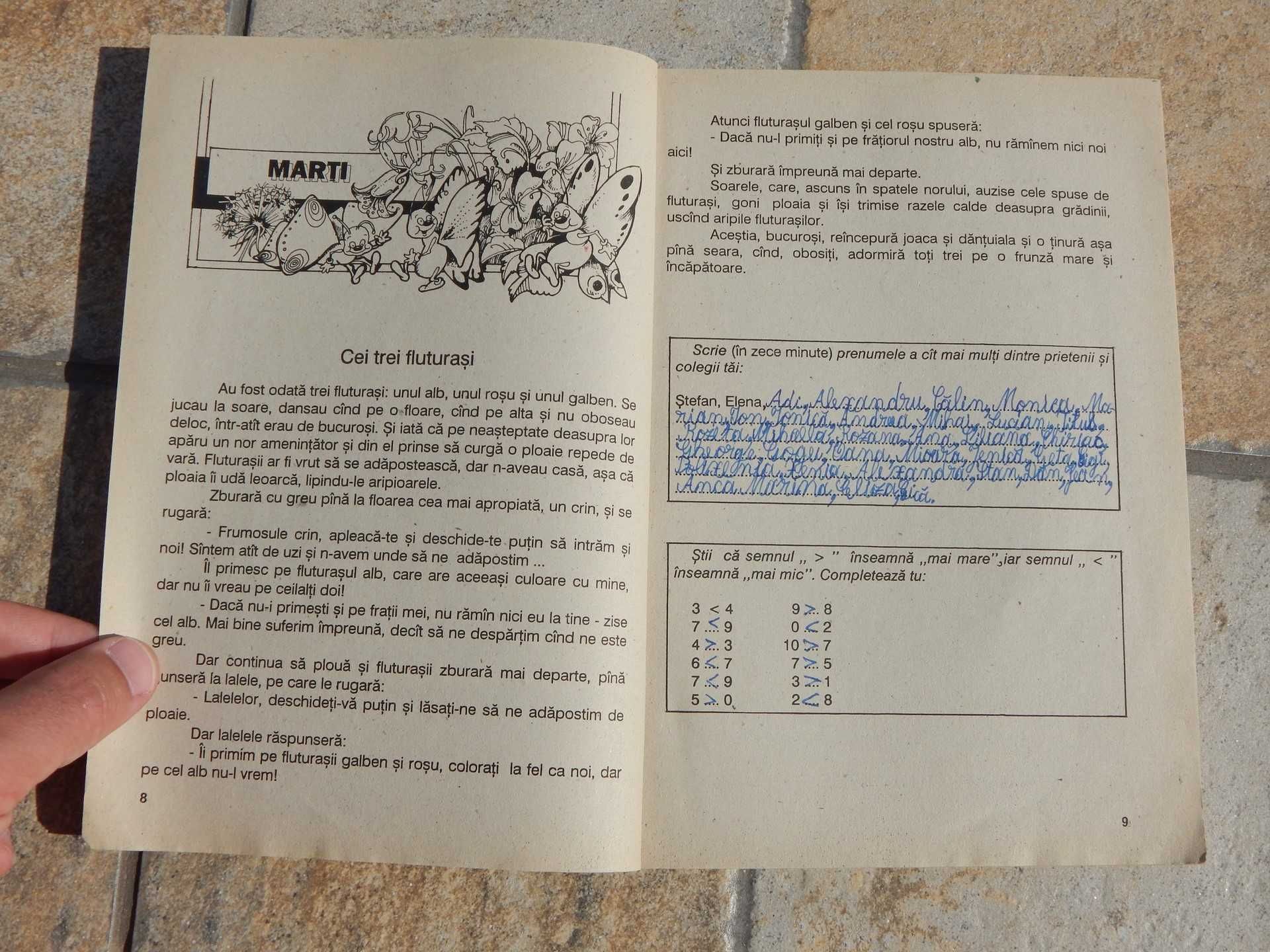 Impreuna in vacanta mare caiet cls. I-II M. Udrescu I. Udrescu 1994