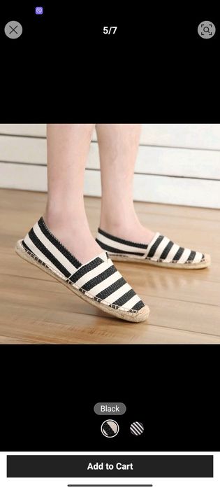 Нови мъжки еспадрили обувки с конопена подмека 46/47