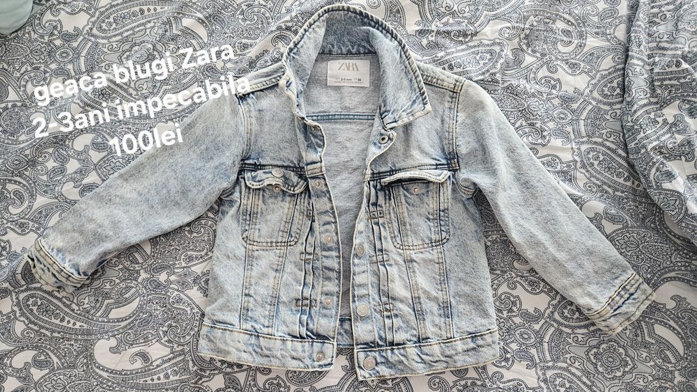 Geaca denim marimea 2-3 ani Zara