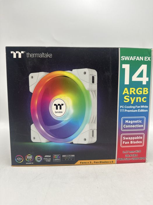 Set 3 Ventilatoare PC Thermaltake SWAFAN EX14, ARGB Sync Sigilate G