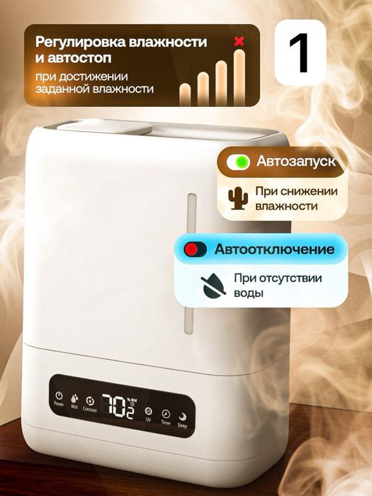 Аромадиффузор 200мл с природными звуками и таймером