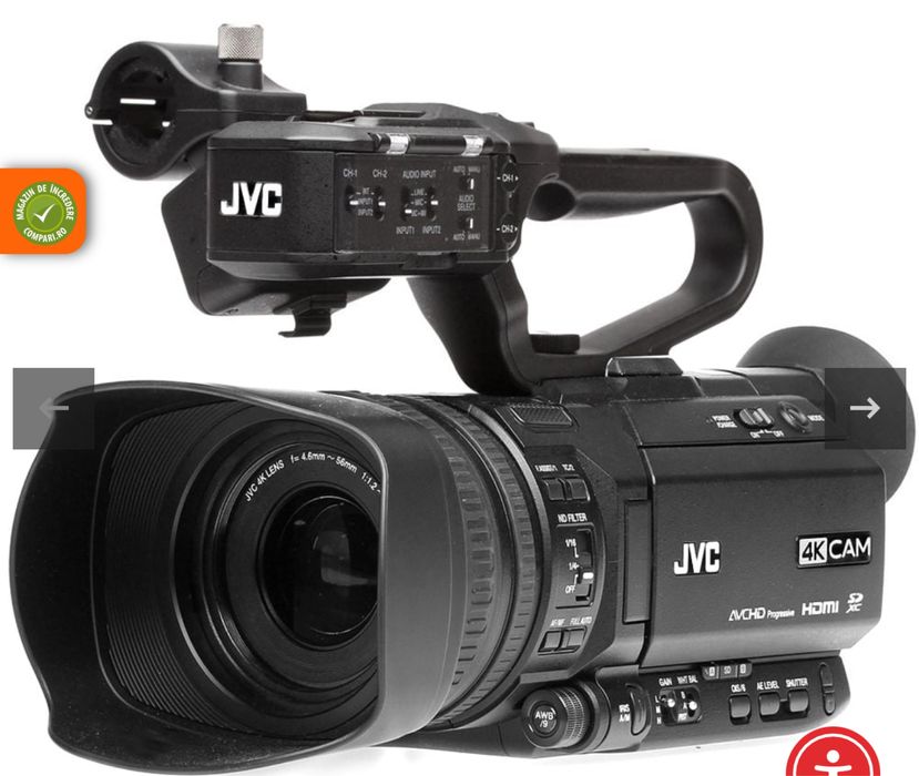 JVC GY-HM180E Camera Video 4K