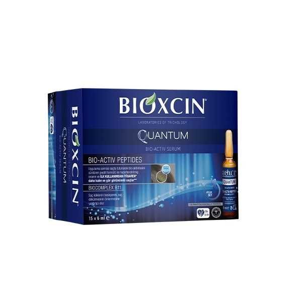 Ампули за коса с биоактивни пептиди Bioxcin Quantum при косопад 15х6мл