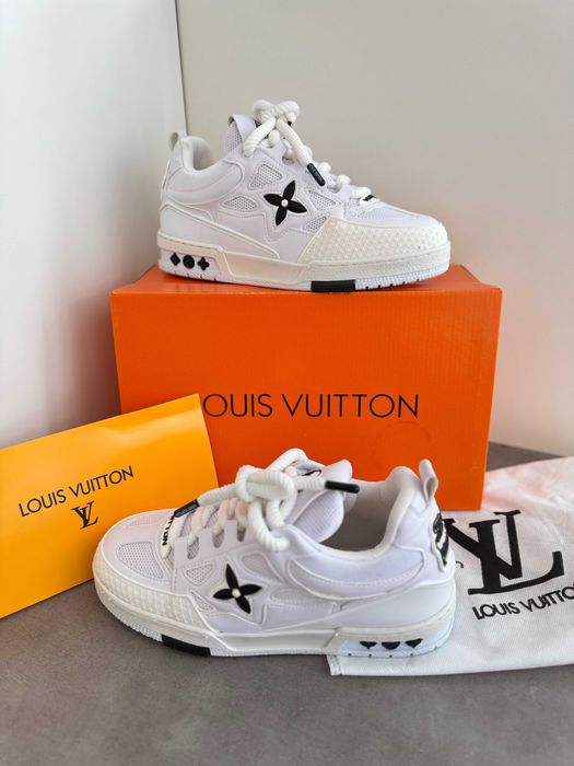Adidasi Louis Vuitton Skate LV Full White Nou - Full Box