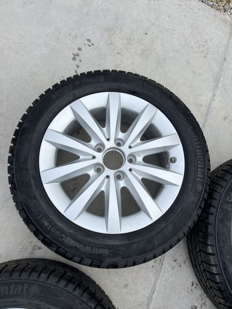 Jante R16 5x112  originale  anvelope  de iarna 205/55R16 continental