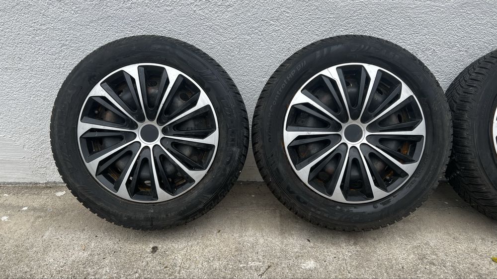 Jante otel 5x112 R16 cu anvelope M+S 215/55 R16