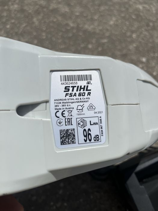 Motocoasa cu acumulator Stihl FSA 60 R