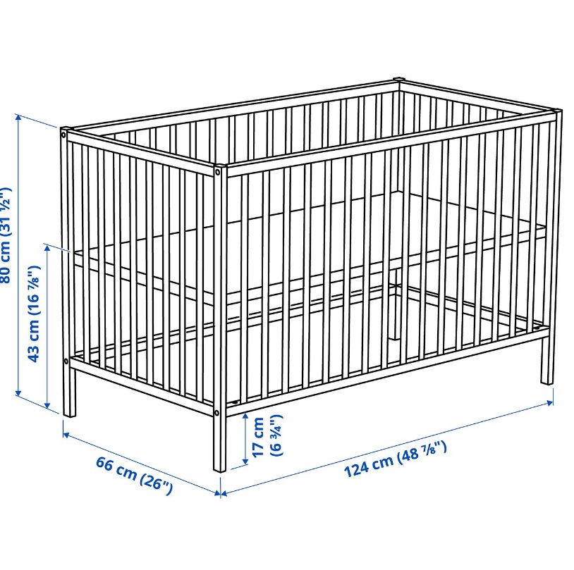 Patut bebe+saltea Ikea