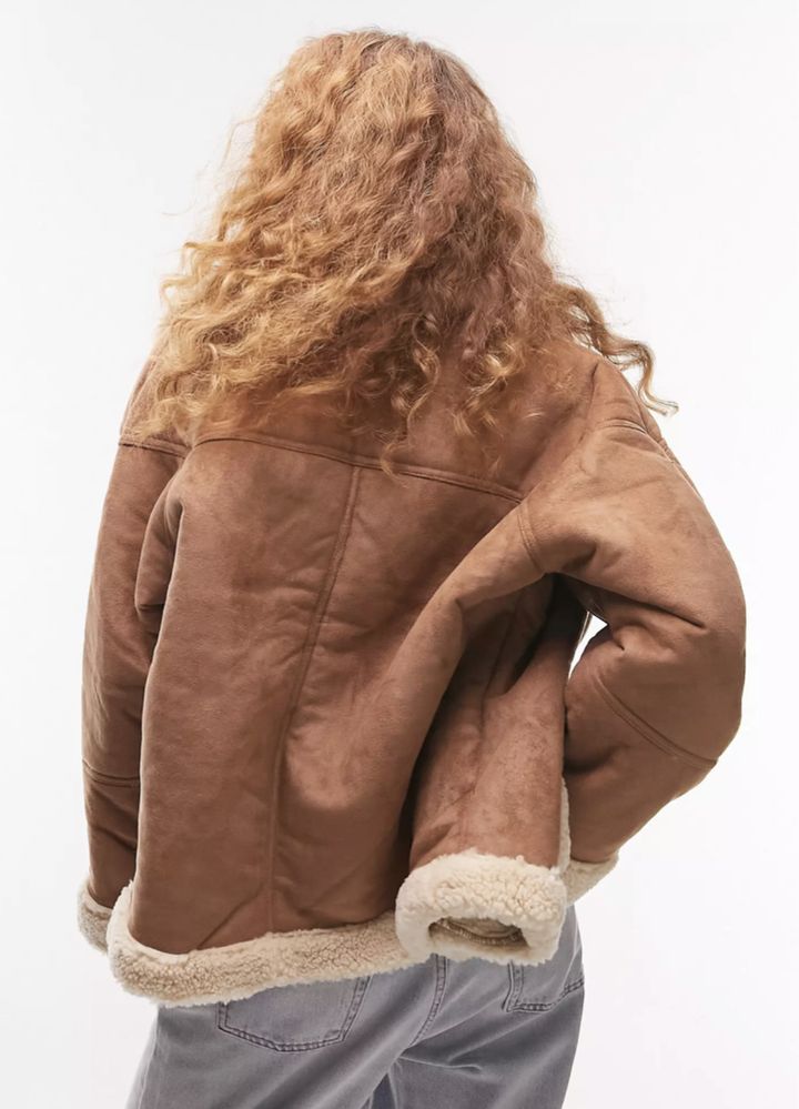 Topshop coat,  Brown