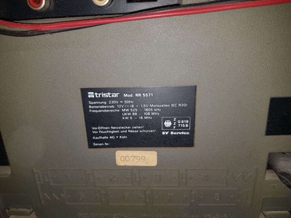 Casetofon BoomBox vintage RAR Tristar/ Watson RR5571 functional 100%