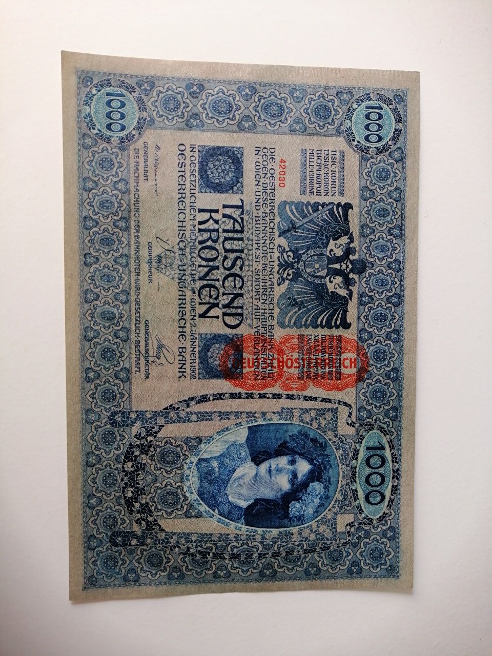 Bancnotă 1000 coroane 1902