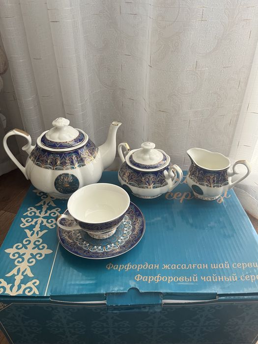 Чайный сервиз фарфоровый, новый