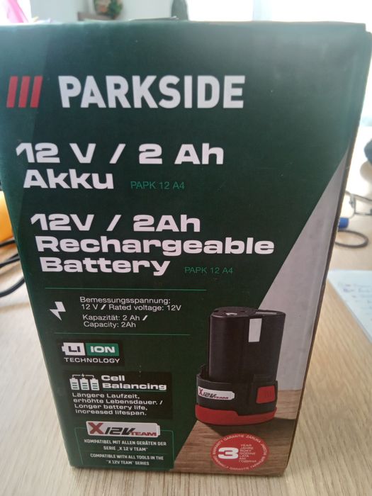 Acumulator 12 v parkside