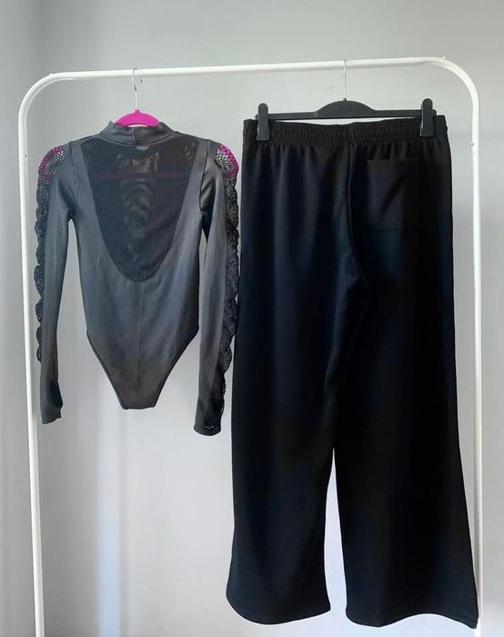 HM черен спортен панталон М размер - нов ( с етикет )