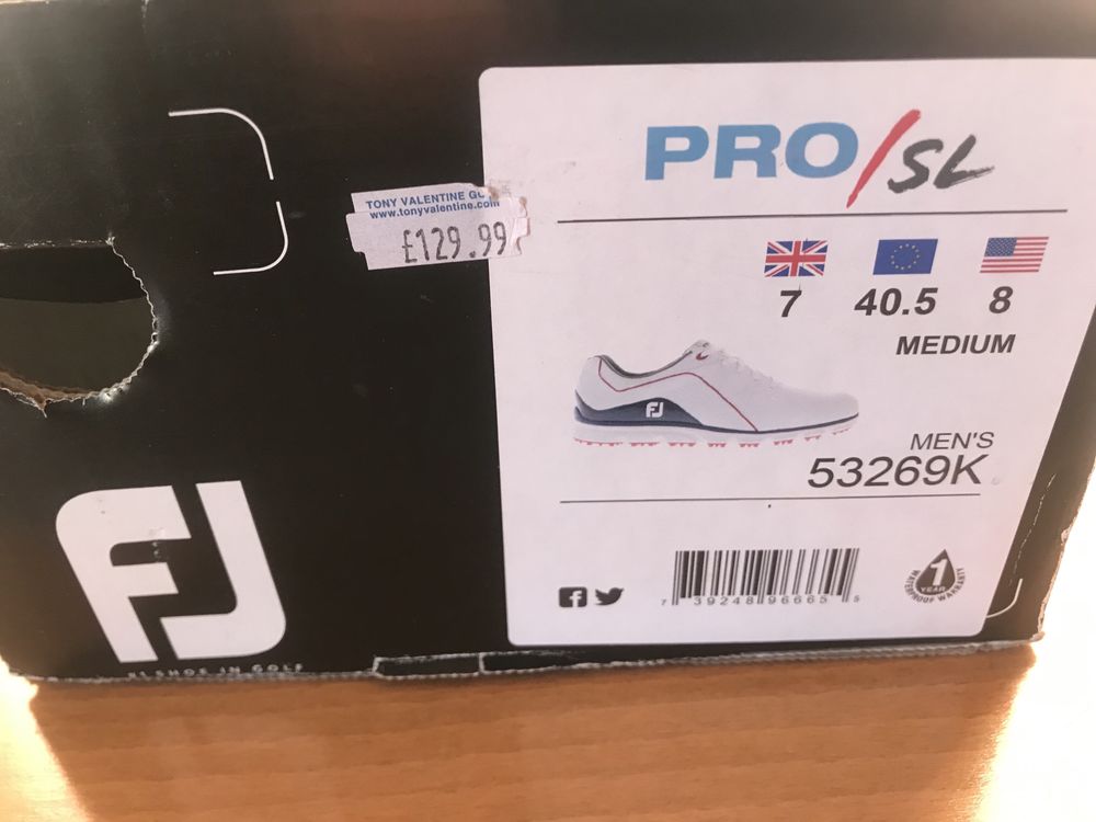 Обувки за голф Footjoy Pro SL