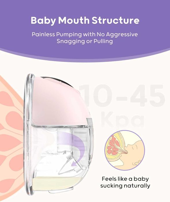 Електрическа помпа за кърма Nuliie S32, 4 режима, 9 нива, 24 мм