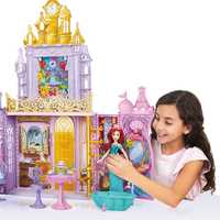 Дисни Принцеси Преносим Замък Къща за Кукли с Мебели Disney Оригинален