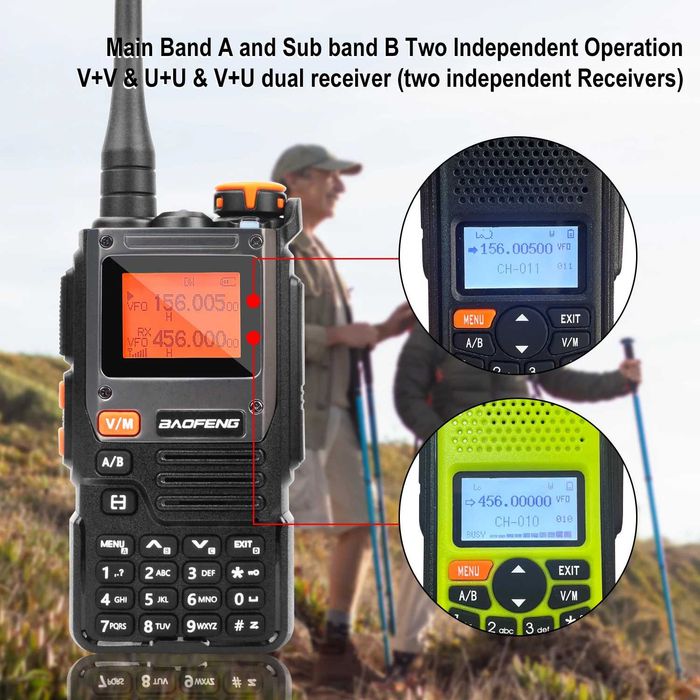 Baofeng UV-K61  Multi-band NoAA Noise  VOX FM радио  USB-C батерия