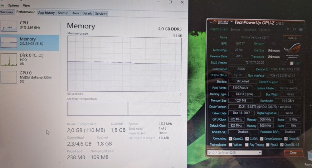 15.6' Asus X555MD Четириядрен Intel Pentium N3540/NVIDIA 820M 1GB/4GB