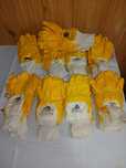 Set 5 perechi Manusi bumbac nitril pentru constructie / gradinarit