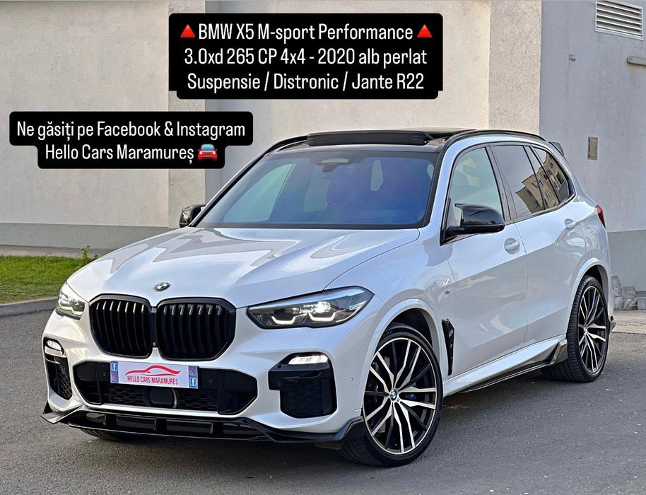 BMW X5 X5 M-sport AERO pack alb perlat