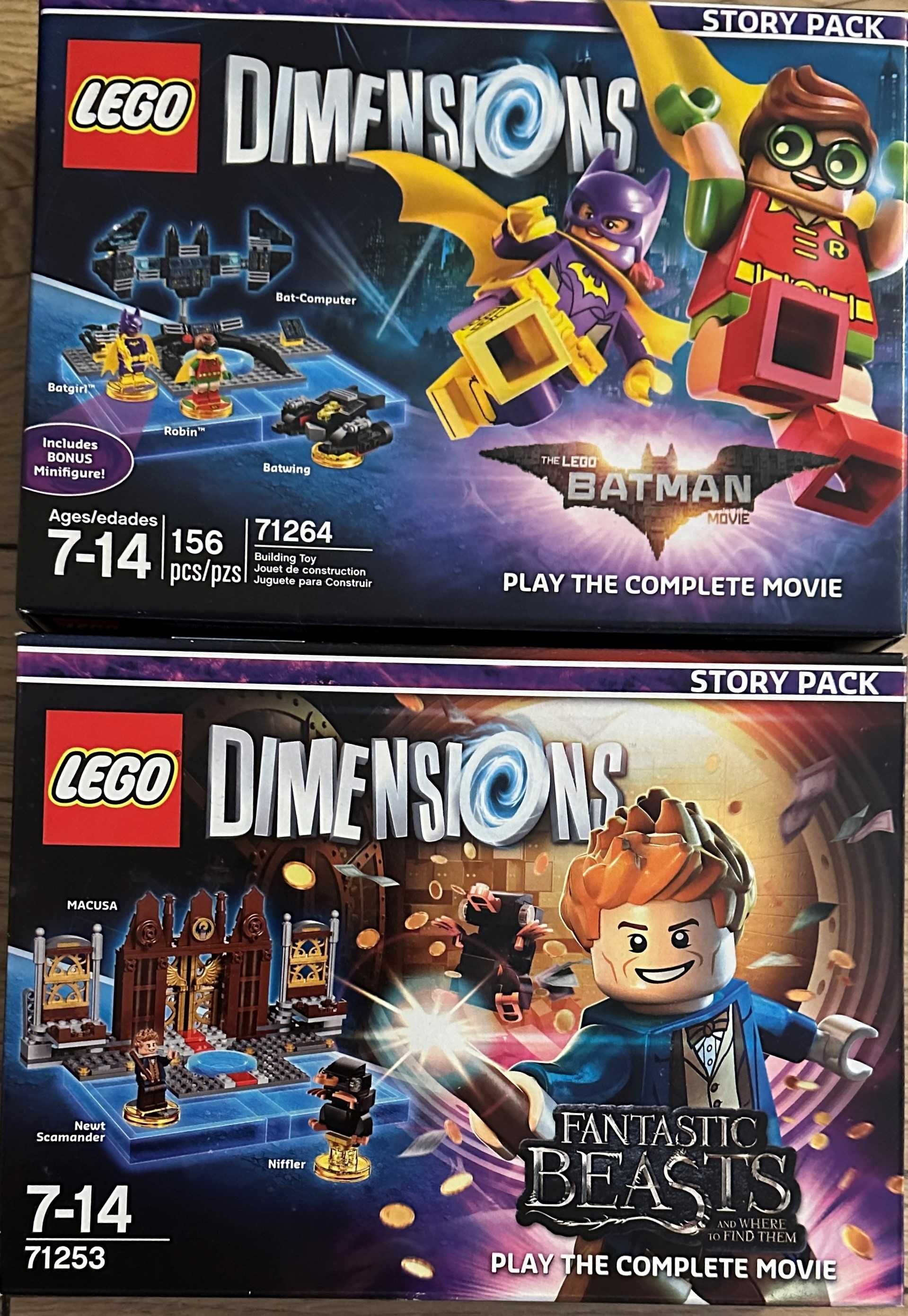 чисто нови комплекти Lego Dimensions Story Pack, Fun Pack, Team Pack