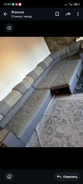 Диван продается в хорошем состоянии  г Талдыкорган мкр коктал бугор
