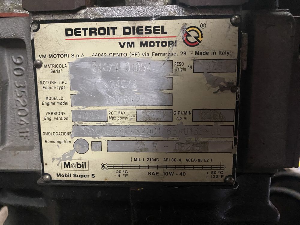 Motor Detroit Diesel D7061E2 cu 6 cilindri