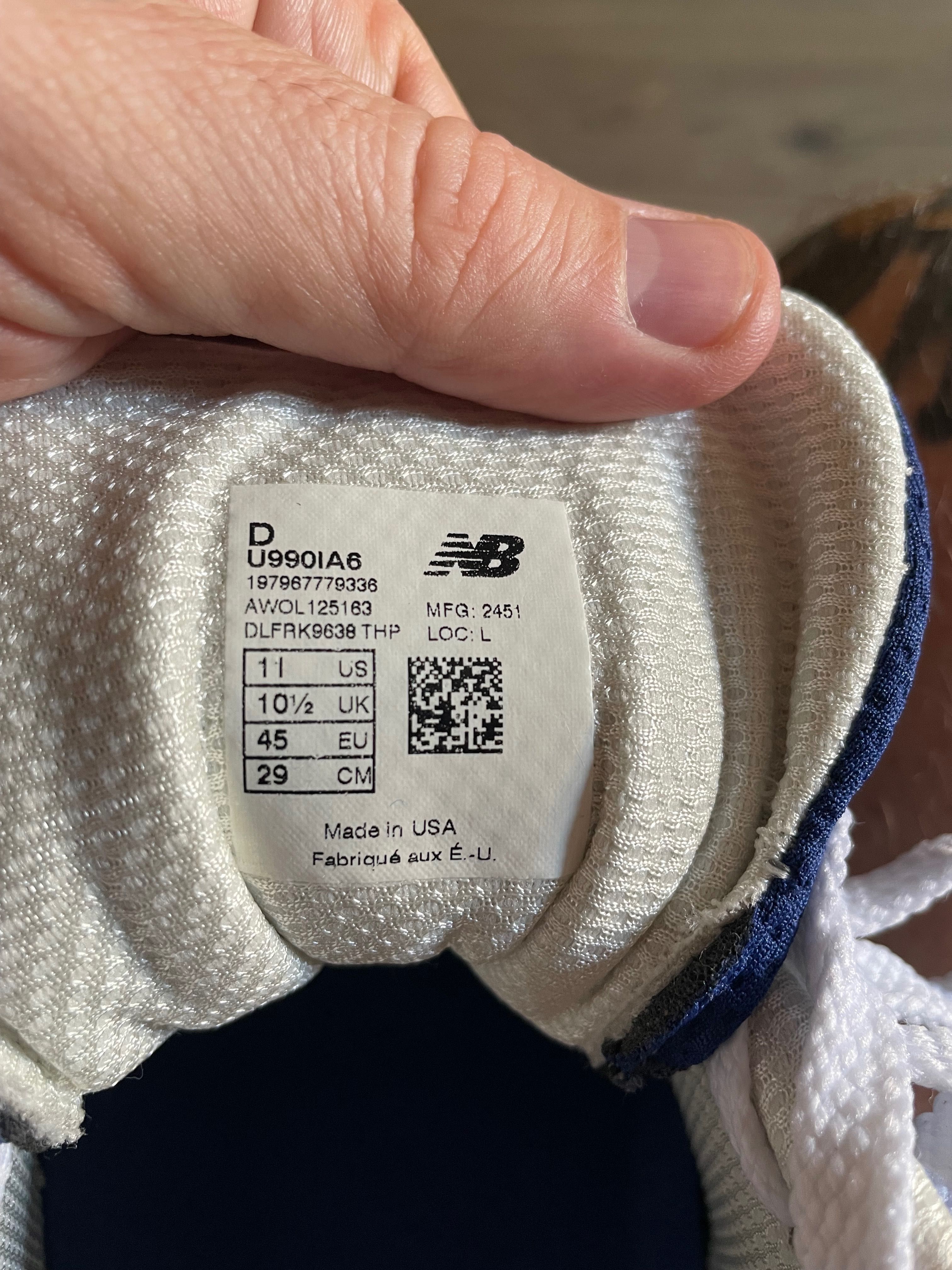 Нови маратонки New balance 990 v6 размер 45