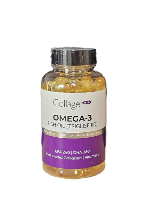 Collagen Forte Omega 3 1000 mg 90 капсули за сърце мозък и коса