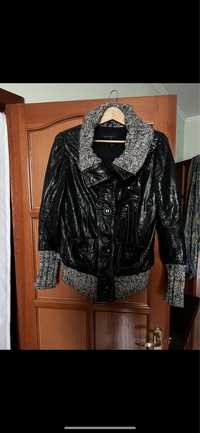 Куртка кожаная комбинированная туруиич