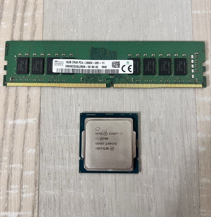 Kit i7-10700 + 16GB ram DDR4 2666