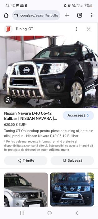 Vand bullbar navara,hover,etc. prezintă mici semne la partea de jos.