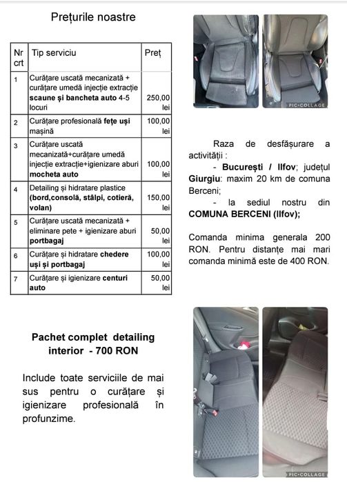 Servicii curatenie canapele, saltele, covoare, tapiterii