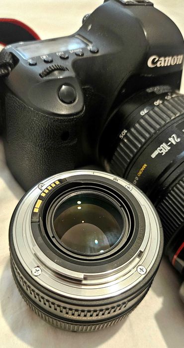 Kit Canon 6D + 2 obiective + filtru + baterie extra