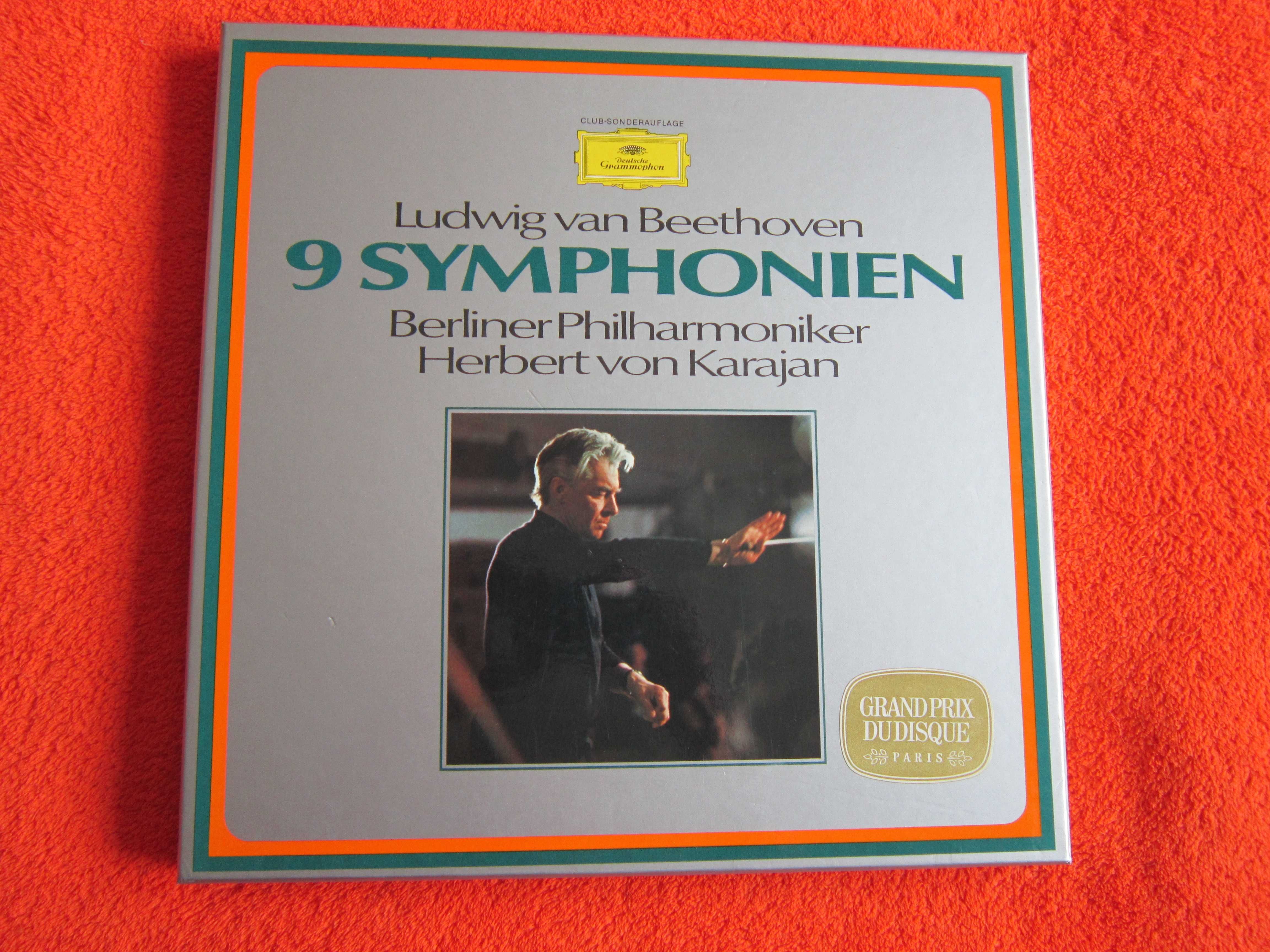 rar Beethoven 9 Simfonii dir.Karajan 7 LP made Germany 1963 impecabile